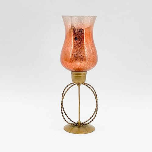 13 Inch Candle Holder - L14 x W14 x H40 cm - Gold