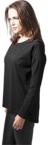 Ladies Oversize Chiffon Crew blk/blk XS