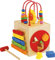 small foot Aktiv-Würfel „Sonne“ aus Holz, farbenfroh und mit fünf bespielbaren Seiten, für Kinder ab 12 Monaten, 8189