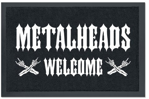Fußmatte Türvorleger METALHEADS WELCOME Fussmatte Fußabtreter