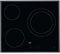 AEG HK623021FB Placa vitrocerámica, Biselada, 3 zonas de cocción, Doble de 27 cm, Panel de control táctil independiente, Bloqueo Seguridad, Negro, 60 cm