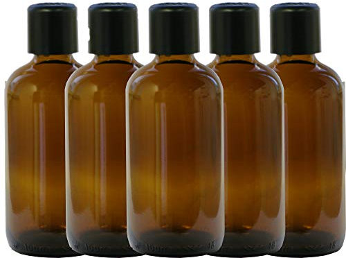 5 x 100ml Bouteille en verre brun avec L'utilisation de gouttes 2,0mm