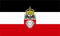 U24 Flagge Fahne Deutsch Ostafrika mit Krone 90 x 150 cm