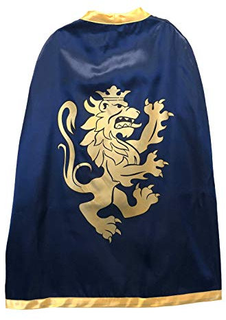 Liontouch - Edler Ritterumhang für Jungen, Blau | Für Kinder von 3-8 Jahren – Einheitsgröße | Mittelalterlicher Spielumhang | Perfektes Zubehör für Verkleidung, Kostüme & Ritter-Rollenspiele