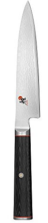 Miyabi Kaizen Universalmesser, Medium, Schwarz mit rotem Akzent
