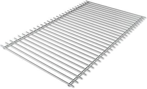 Griglia per barbecue in acciaio inox europeo 60x37 cm.