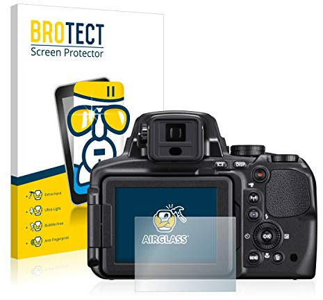 brotect Glass Film compatible with Nikon Coolpix P900 | Clear Screen Protection Made in Germany Glass-Film 9H Protection Scratch Resistant High Clarity