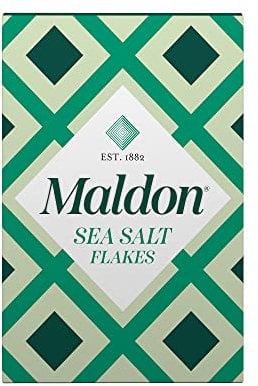 Maldon - Sea Salt Flakes, Unique Pyramid Shaped Salt Flakes, Perfect for a Wide Range of Dishes, Hand-Harvested for Four Generations, 250g Box