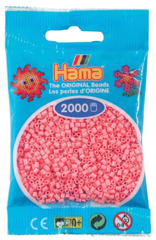 Hama - 501 - 06 - sachet de 2000 perles mini - (petites perles Ø2,5 mm) - Rose, Small