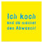 Rannenberg Spültuch Geschirrtuch Microfaser 30 x 30 cm Ich koch und du machst den Abwasch