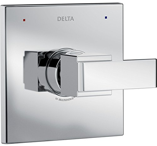 Delta Faucet Ara 14 Series Single-Function Chrome Shower Valve Trim Kit, Shower Handle, Delta Shower Trim Kit, Chrome T14067 (Valve Not Included)