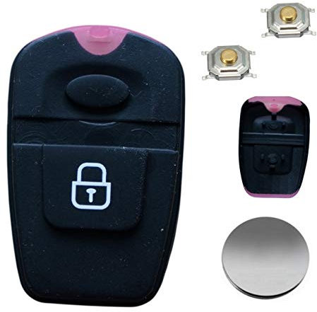 Automobile Locksmith kit - for Hyundai Elantra Santa Fe 2 button remote key fob Rubber Button Switches Battery