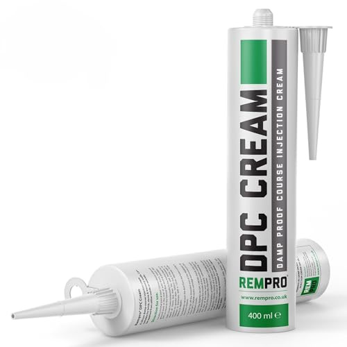 Rempro 1 x 400ml DPC Damp Proofing Course Cream - Barrier Treatment & Control of Rising Damp in Walls - BBA Certified