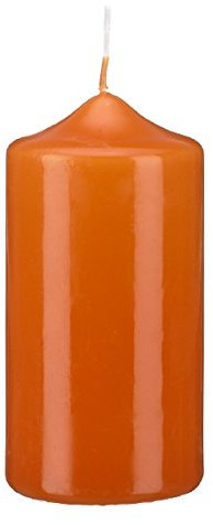 6 Spitzkopf Stumpen Kerzen Karotte Terracotta 100 x Ø 90 mm, Kerzen in Cellophan, KOPSCHITZ Qualitätskerzen in RAL Qualität MADE in Germany, Kerzen, Anlass, Advent, Weihnachten, Festtag, Festtagskerzen