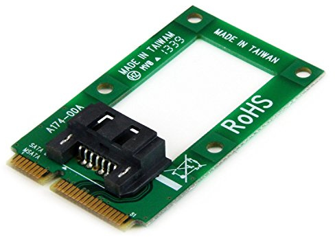 StarTech mSATA to SATA HDD/SSD Converter Card, 2.5/3.5in (MSAT2SAT3) | mSATA to SATA converter, Supports 2.5/3.5in and optical drives, SATA III 6Gbps, Motherboard mount, Screw kit