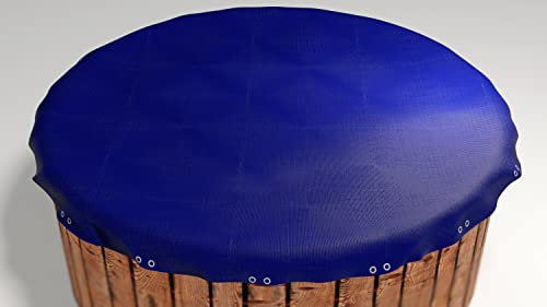 GRASEKAMP Qualität seit 1972 Abdeckplane für Pool rund 400cm Royalblau Planenmaß 460cm Sommer Winter