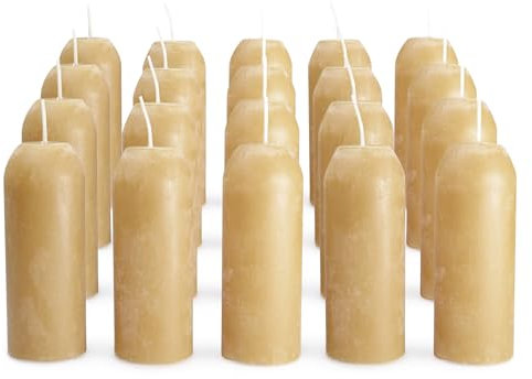 UCO 12 Stunden natürliches Bienenwachs, lange brennende Notfallkerzen für Kerzenlaternen, 20 Stück