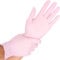 FRANZ MENSCH Hygostar Nitrilhandschuhe Safe Light | puderfrei, rosa, 8/M, 24cm, 100 Stück, Einweghandschuhe, Einmalhandschuhe, in Gr. XS, S, M, L, XL & XXL verfügbar