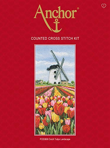 Anchor 1-Piece CS Dutch Tulips Landscape, Multi-Colour