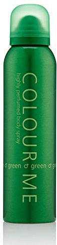 COLOUR ME Green 150ml Body Spray Perfume for Men. Luxury Fragrance - Mens Aftershave, Long Lasting Fragrance for Men by Milton-Lloyd