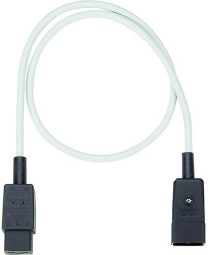 BACHMANN Verlängerung H05VV-F3G1,5,grau, CEE 7/7 Schutzkontaktstecker C19 0,5m