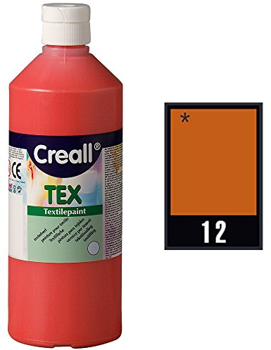 Creall Textil- & Stoffmalfarbe | Braun 500 ml | Waschmaschinenfest nach Fixierung | Für T-Shirts, Jeans, Schuhe, Stofftaschen, Möbel & Autoinnenraum/Dachhimmel
