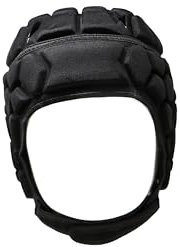 Heat PRO Rugby Helm, Spielhelm Profi, Farbe schwarz (XS)
