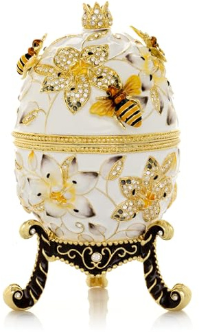Schmuckkästchen, Fabergé-Ei, Weiß