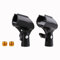ZRAMO 2PC Stands Black Mic Clip for Shure Wireless Microphone System Handhold Pgx24/slx24/sm58 All Wireless Microphone Handheld Transmitter, Mic Stand Threaded Plactic Clip Clamp Holder Mount