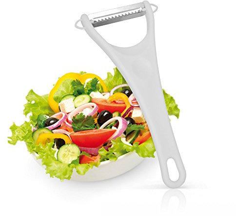 Metaltex CORTAVERDURAS Julienne, Blanco/Plateado, Estandar