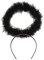 W WIDMANN MILANO Party Fashion 8638U - Heiligenschein Marabu, Schwarz, Kostümzubehör, Engel, Teufel, Mottoparty, Karneval