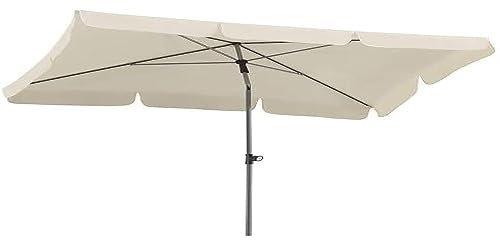 Schneider Sonnenschirm Locarno, natur, 180 x 120 cm rechteckig, 718-02, Gestell Stahl, Bespannung Polyester, 2.3 kg