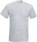 Fruit of the Loom Men's Super Premium Short Sleeve T Shirt, Heather Grey, L UK