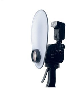 Ex-Pro Photo Mini reflector for indirect flash lighting photography.