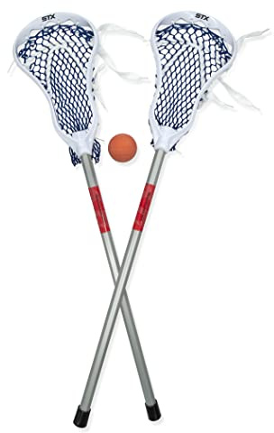 STX FiddleSTX Two Pack Mini Super Power with Plastic Handle and One Ball, 30-Inch,White/Grey