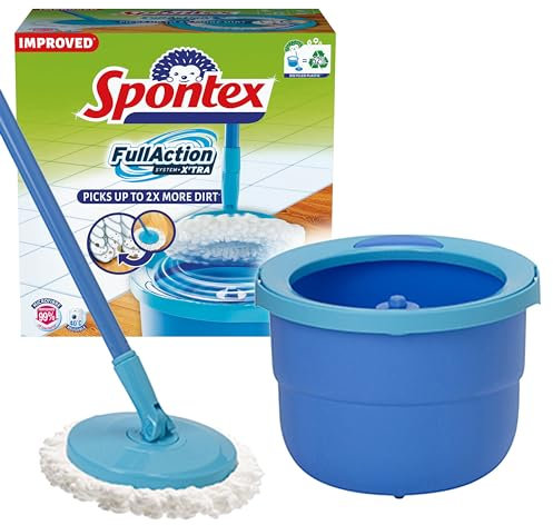 Spontex 72110022 - Fregona giratoria Full Action System, diseño compacto
