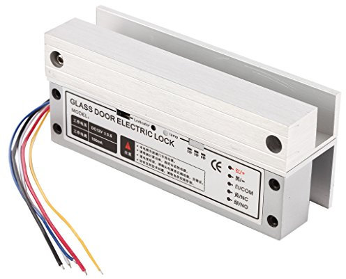 UHPPOTE Cerradura Eléctrica Perno Pestillos Cerrojo Cierre Con Señal De Realimentación Para Puerta De Cristal Sin Marco