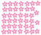 60 Second Makeover Vinyle Qualité Fleurs Autocollants Auto Moto Sccoter Casque Autocollant Graphique Filles - Rose Brillant