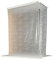 ECO-DuR,4024879010669,1 Paar Ersatzvorhänge ECK Duschrollo 134x62 cm - Tropfen weiß