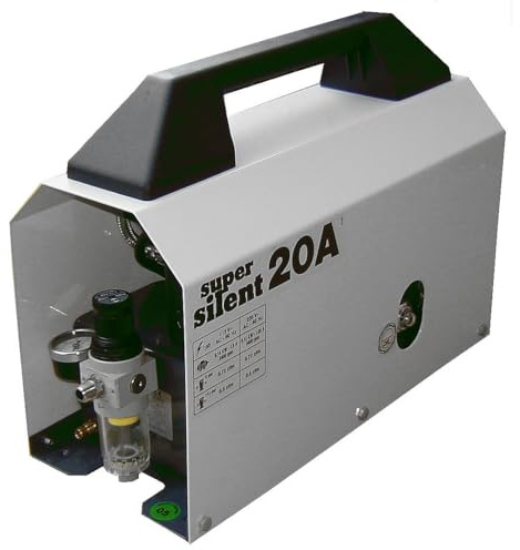 Silentaire Super Silent 20-a Whisper Quiet Airbrush Compressor 1/5hp 0.7 Cfm 55-85psi Low Noise Level