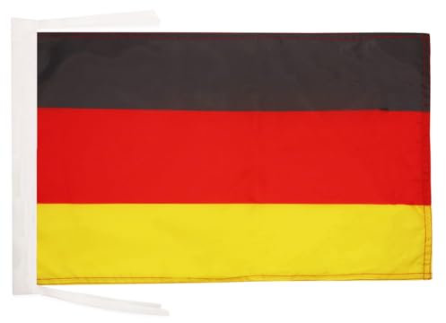 AZ FLAG Bandiera Germania 45x30cm - BANDIERINA Tedesca 30 x 45 cm cordicelle