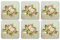 Pimpernel 63 d5543 Scatola 6 sottobicchieri di Vetro Quadrato Antico Rosa
