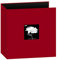 Pioneer Foto Alben Stoff 3 Ring Binder Album mit Fenster 21,6 x 27,9 cm – Rot,
