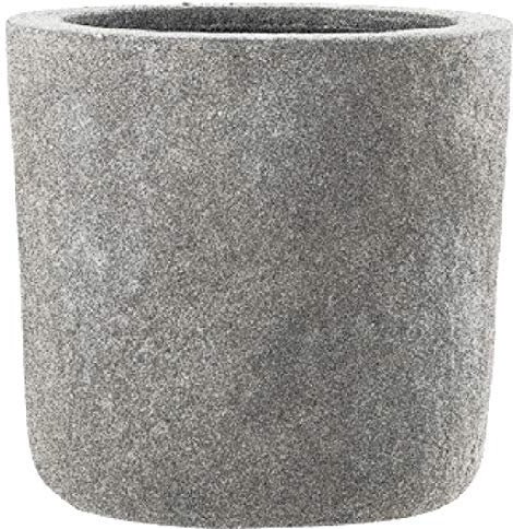 Esteras Emsa 800221 Fiberglas Blumenkübel Pflanzkübel Galway grau, Old Stone (27x27x27cm)