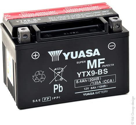 YUASA Batterie Yamaha XJ 600 S Diversion XJ600 S 92-03 inkl. gesetzlichem Batteriepfand (EUR7,50)!