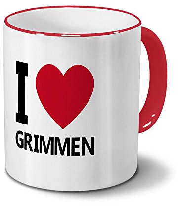 digital print Städtetasse Grimmen - Design I Love Grimmen