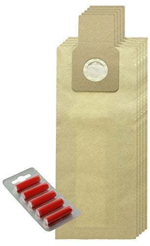 Spares2go Dust Bags for Panasonic MCUG302 MCUG304 Vacuum Cleaners (10 Pack + 5 Bag Freshener Sticks)