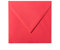 Paper24 25 Briefumschläge quadratisch 155x155 mm, 120 g/qm, Umschläge 155x155 mm in Rot