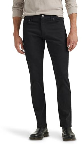 Lee Herren Extreme Motion Straight Taper Jeans, Schwarz, 33W / 34L
