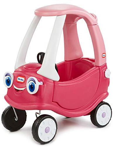 Little Tikes Princess Cozy Coupe Car - Ride-On with Real Working Horn, Clicking Ignition Switch, & Fuel Cap, For Ages 18 Months plus, Colored